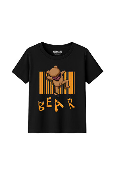 Yoo Street Bear T-Shirt for Unisex Kids – 100% Cotton Multiple Colors – Sizes...
