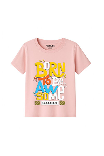 Yoo Street Born To Be Awesome T-Shirt for Unisex Kids – 100% Cotton Multiple ...