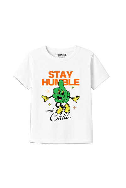 Yoo Street Stay Humble T-Shirt for Unisex Kids – 100% Cotton Multiple Colors ...