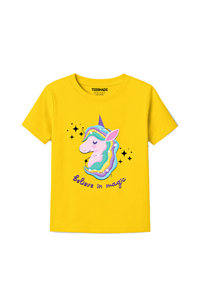 Yoo Street Believe In Magic Little Inicorn T-Shirt for Unisex Kids 100% Cotto...