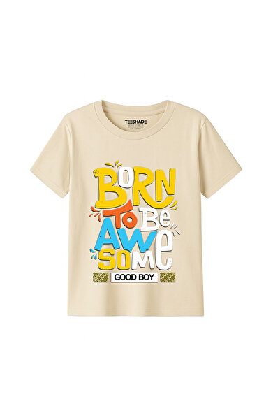 Yoo Street Born To Be Awesome T-Shirt for Unisex Kids – 100% Cotton Multiple ...