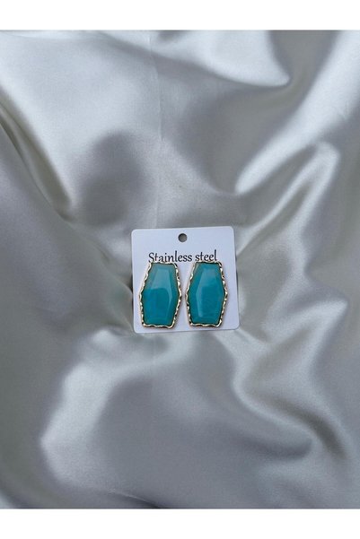 bag and shine Marea Turquoise Stone Sea Breeze Steel Earrings