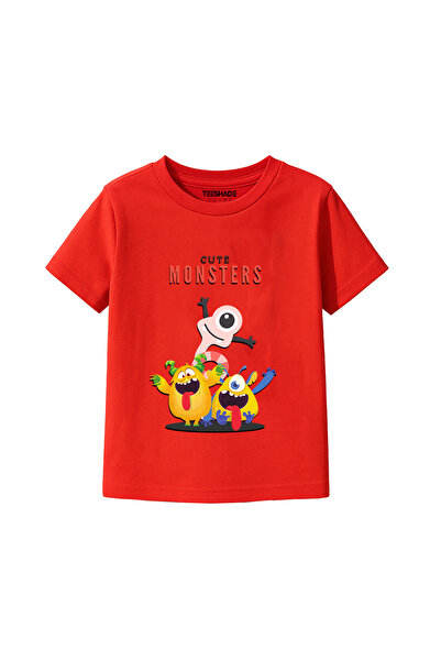 Yoo Street Cute Monster T-Shirt for Unisex Kids – 100% Cotton Multiple Colors...