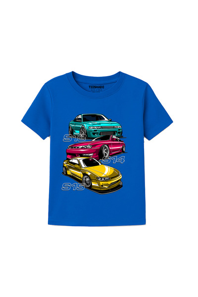 Yoo Street Cars Gt T-Shirt for Unisex Kids – 100% Cotton Multiple Colors – Si...