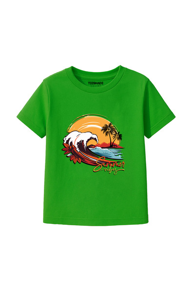Yoo Street Summer Vibes T-Shirt for Unisex Kids – 100% Cotton Multiple Colors...