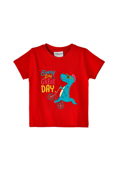 Yoo Street Every Day Is A Great Day T-Shirt for Unisex Kids – 100% Cotton Mul...