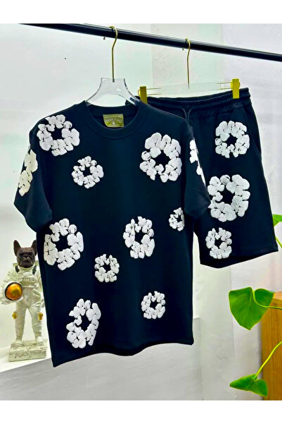 CLASSY.MODA Άνετο Unisex Σετ με Αστικό Σχέδιο Αντίθεσης – Καθημερινό Κομψό Συ...