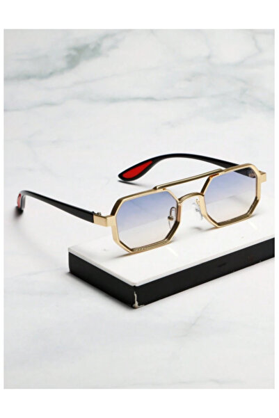 SUNGLASES Fashionable Sunglasses with Geometric Metal Frame