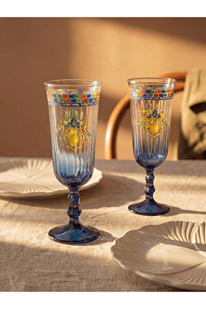 LC Waikiki I Printed Footed Glass Water Cup 2-Pack 120 ml from Freezen Store