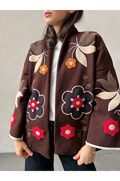 Lavanta Tekstil Σακάκι με κέντημα Punch