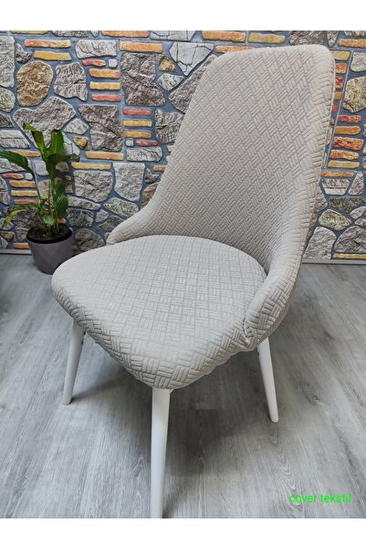 COVER TEKSTİL HALKA SANDALYESİ KOLLU MODEL tuğla desen kumaş