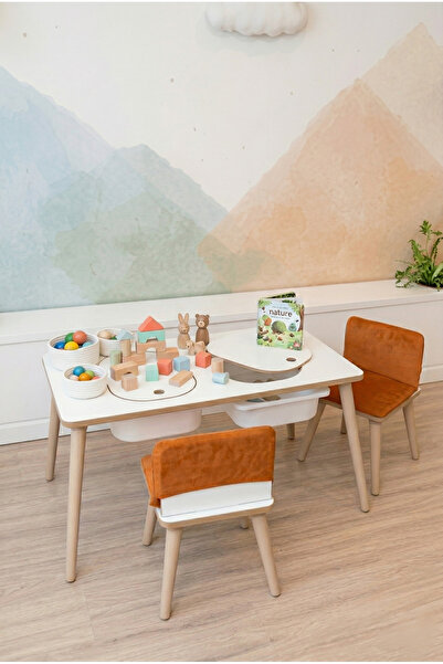 POFİTTO Montessori Çocuk Masası-oyun Masası-aktivite Masası-çalışma Masası-et...