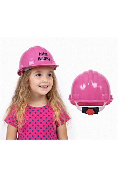 Essafe Pink Helmet with Adjustable Headgear (Name Printed)