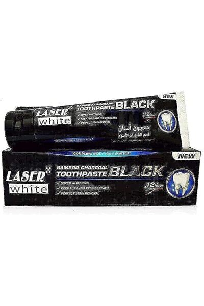 LASER WHITE معجون أسنان مبيض بالفحم الخيزران