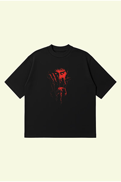 PURE POWER تي شيرت Stranger Things Boxy Fit كبير الحجم للجنسين مصنوع من القطن...
