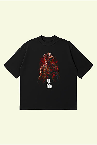 PURE POWER تي شيرت Last of Us Boxy Fit كبير الحجم للجنسين مصنوع من القطن بنسب...