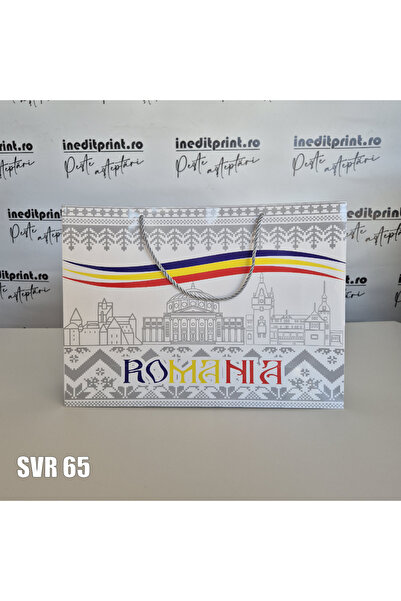 Inedit Print Romania gift bag, 14.5x12x6cm SVR65