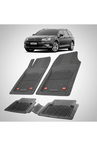 TEAMCAR Πατάκια Μοκέτας Citroen C5 Tourer Gen2 Συμβατά 2008-2017 |   Μαύρο
