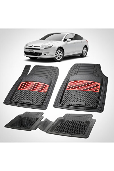 TEAMCAR Πατάκια αυτοκινήτου Citroen C5 Sedan Gen2 Συμβατά 2008-2017 |   Κόκκινο