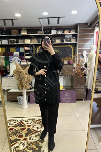 HUMEYRA Shoulder Chiffon Valon Cardigan