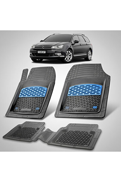 TEAMCAR Συμβατά πατάκια δαπέδου για Citroen C5 Tourer Gen2 2008-2017 |   Μπλε