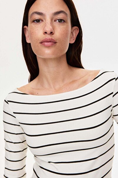 H&M بلوزة ماما بياقة قارب