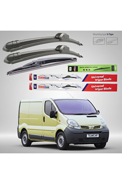 TEAMCAR Nissan Primastar VAN (2001–2014) Lame ștergătoare plate |   Set compl...