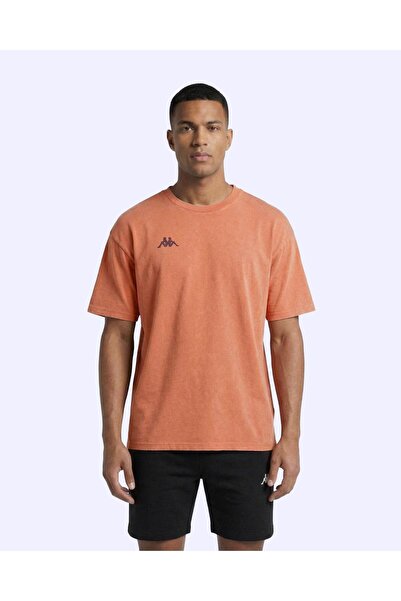 Kappa Jona Tshirt Erkek Koyu Turuncu Oversize Tişört