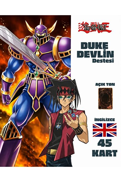 Cakmak Oyun Dukkani İngilizce Duke Devlin Destesi 45 Yugioh Kartı Yu-Gi-Oh!