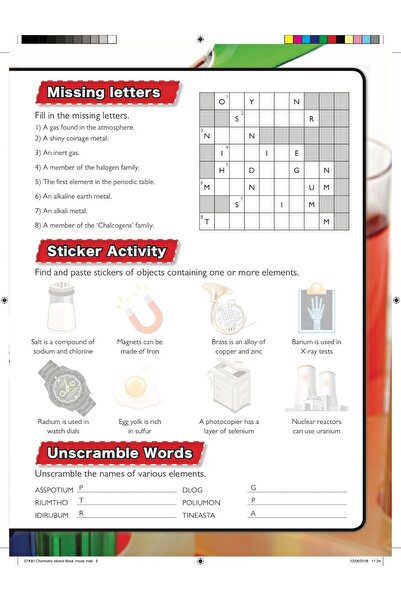 North Parade Publishing Sticker Book - Wol Chemistry