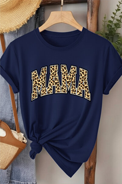 l'eivor Γυναικείο βαμβακερό μπλουζάκι με στάμπα Mama Leopard