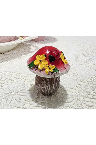 morlalem m 6,6 cm Mantar, Çiçek Uğur Böçekli Silikon Kalıp K-1551, Kokulu Taş...