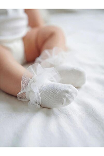 LC Waikiki Κάλτσες-μποτάκια για κοριτσάκια με δαντέλα (S6)