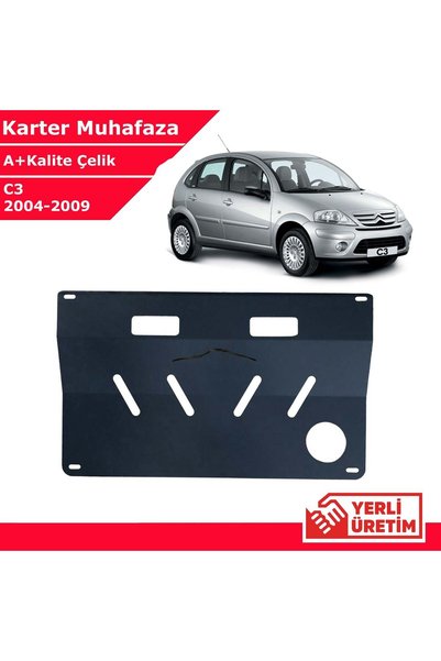 3 Tıkla Citroen C3 2004-2009 Çelik Karter Muhafaza Çelik Koruma Sacı A+ Kalite Yerli Üretim