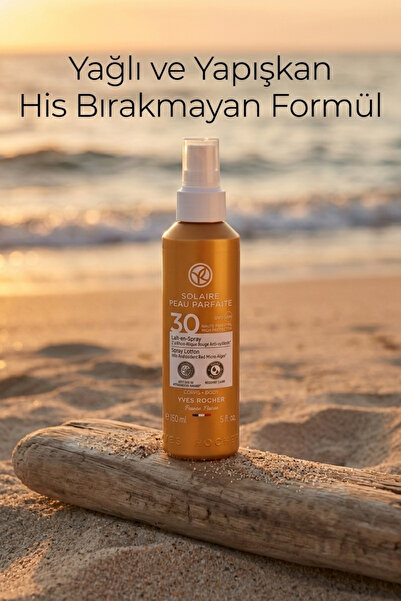 Yves Rocher SPF 30 Vücut Güneş Spreyi UVA UVB Koruma Hafif Doku 150 ml