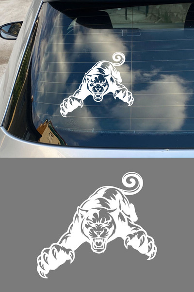 MIGNATIS Panther Figured Car Sticker – Aggressive Animal Vehicle Sticker - Ca...