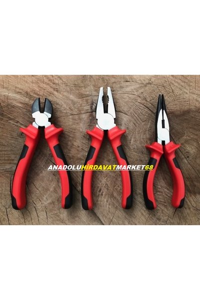 DMR ÜNİVERSAL ÇELİK PENSE 180MM YANKESKİ 160MM KARGABURNU 160MM 3SET
