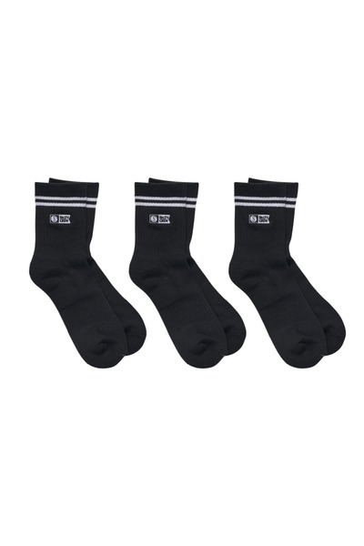 Salty Crew ΚΑΛΤΣΕΣ ΣΤΡΑΪΠ ΆΛΦΑ ΣΕΤ 3 ΤΕΜΑΧΙΩΝ ΜΑΥΡΕΣ