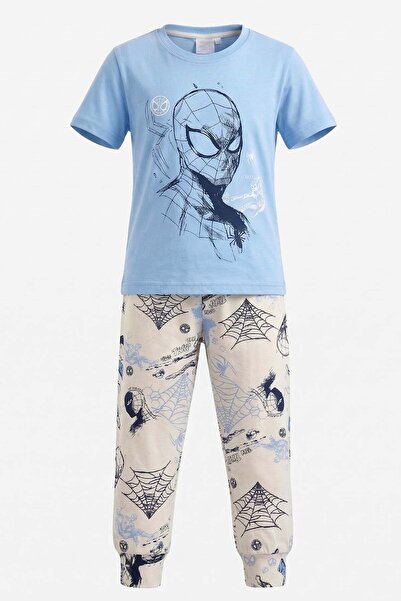 REMSA طقم بيجامة قطنية ممشطة للأولاد 4298 أزرق03