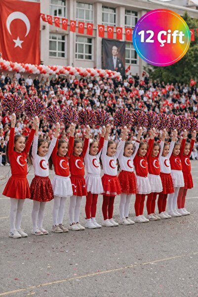 TOYFEST PonPon Φωτεινά, πολύχρωμα, ανθεκτικά και ελαφριά πομπόν για επευφημίε...