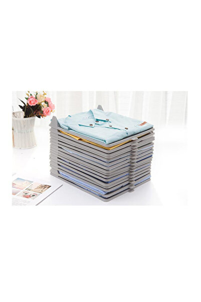 Destello ®   Στοιβαζόμενος οργανωτής μπλουζών, Ρούχα, Ντουλάπα, Πλαστικό, Γκρ...