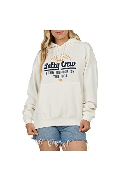 Salty Crew UNSCRIPTED W Φούτερ με κουκούλα οφ-γουάιτ S