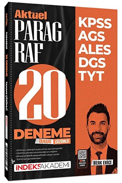 İndeks Akademi 2026 KPSS MEB-AGS ALES DGS TYT Aktüel Paragraf 20 Deneme Çözüm...
