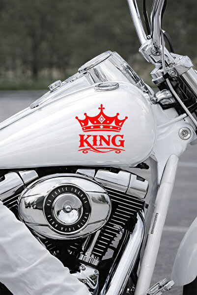New Jargon King Written Crown Car Sticker - King Themed Car Motor Sticker 15X...