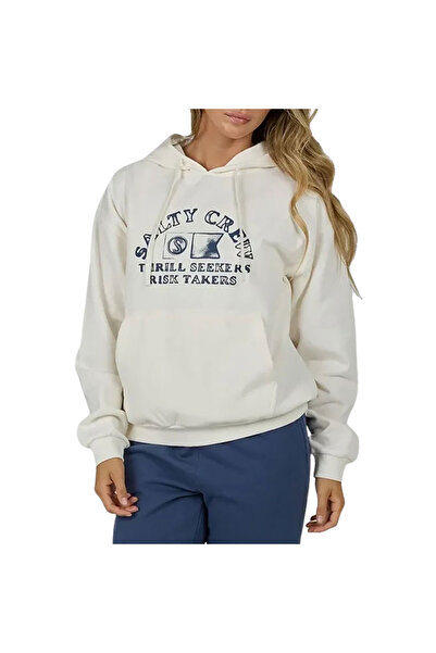Salty Crew WATER WORLD W Φούτερ με κουκούλα Εκρού S