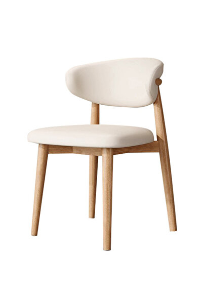 Destello ®   Μοντέρνα Καρέκλα, Καμπυλωτή πλάτη, Εργονομική, Δερμάτινη, Λευκή,...