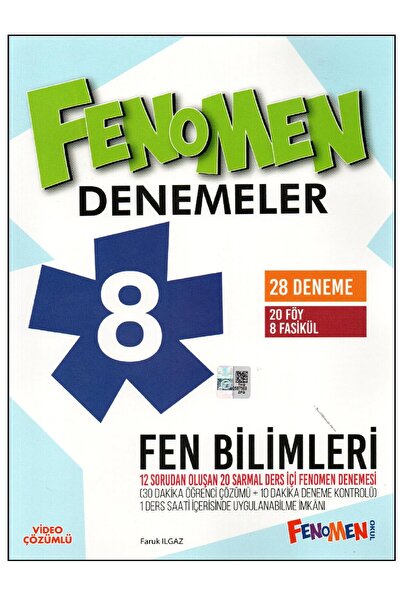 Fenomen Yayıncılık Fenomen 8.Sınıf Fen Bilimleri Denemesi