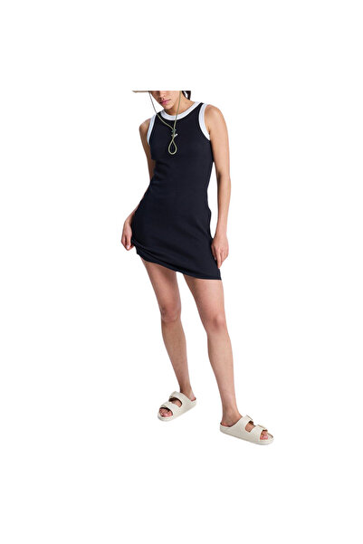 Roxy ΕΜΒληματικό Φόρεμα Ημερών Μαύρο L