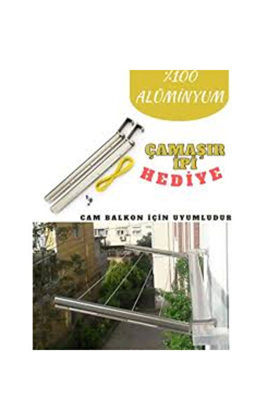 AKN Kare Alüminyum Balkon Çamaşır Kurutma Askılığı