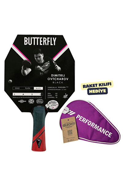 BUTTERFLY Dimitrij Ovtcharov Black Masa Tenisi Raketi ITTF Onaylı - Raket Kıl...